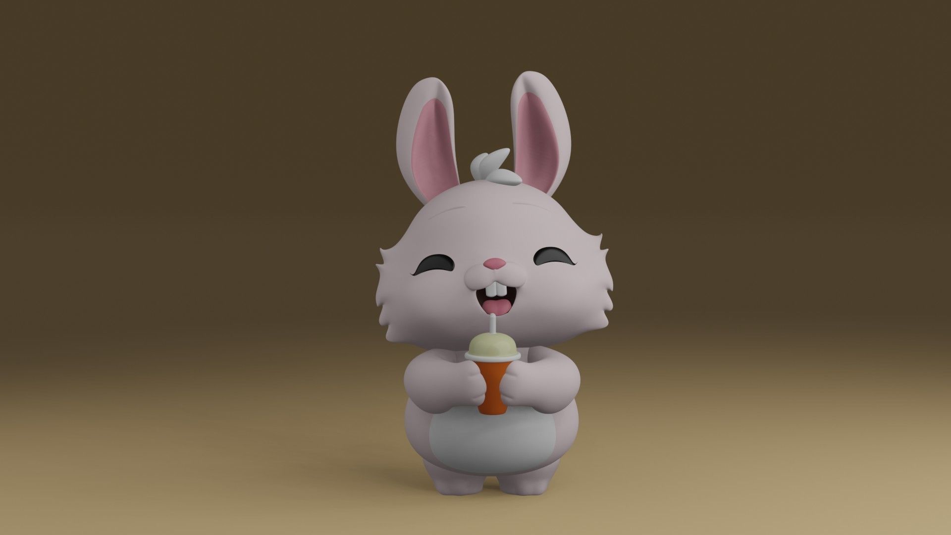 rabbit 3D print model_6