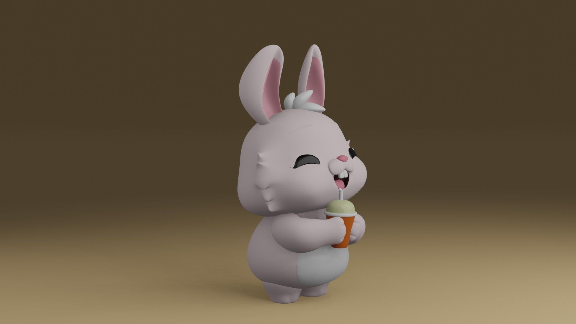 rabbit 3D print model_7