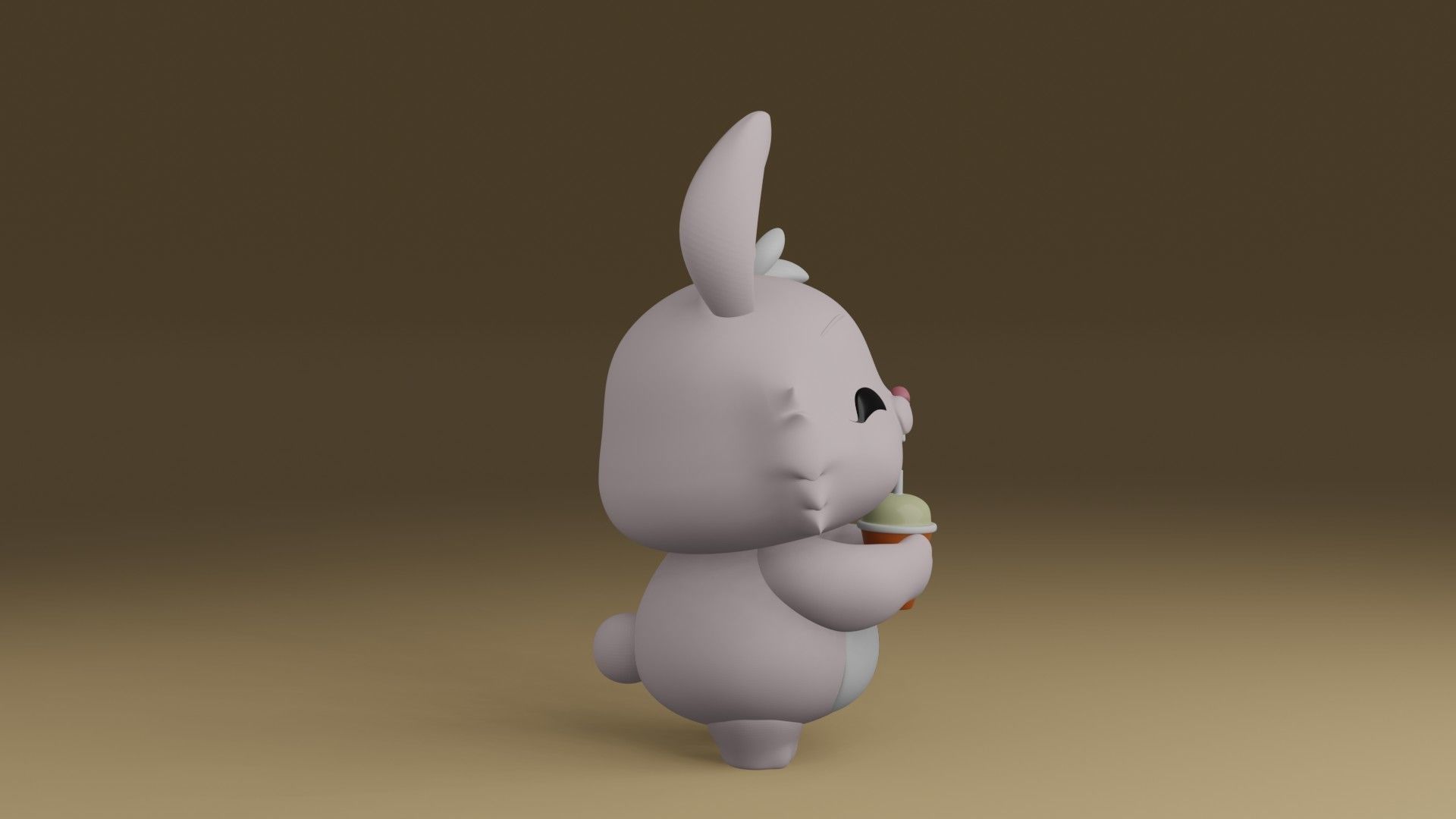 rabbit 3D print model_8