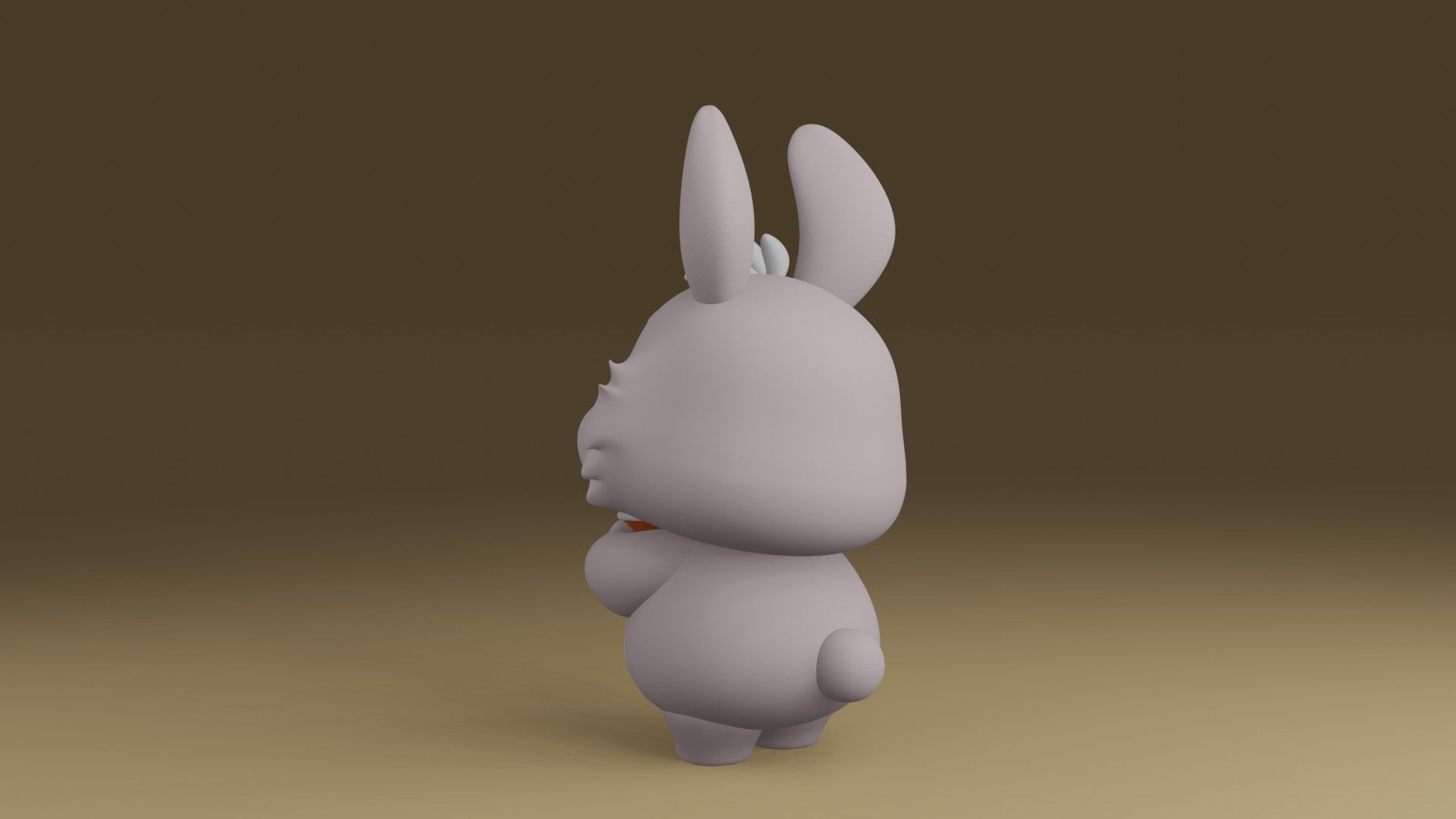 rabbit 3D print model_11