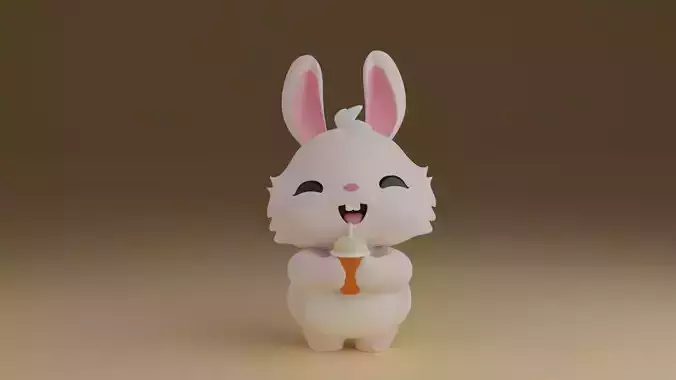 rabbit 3D print model