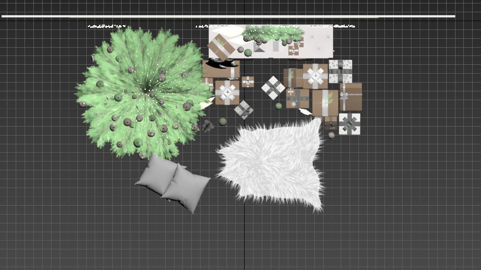 Christmas Decoration Set 01 3D model_16