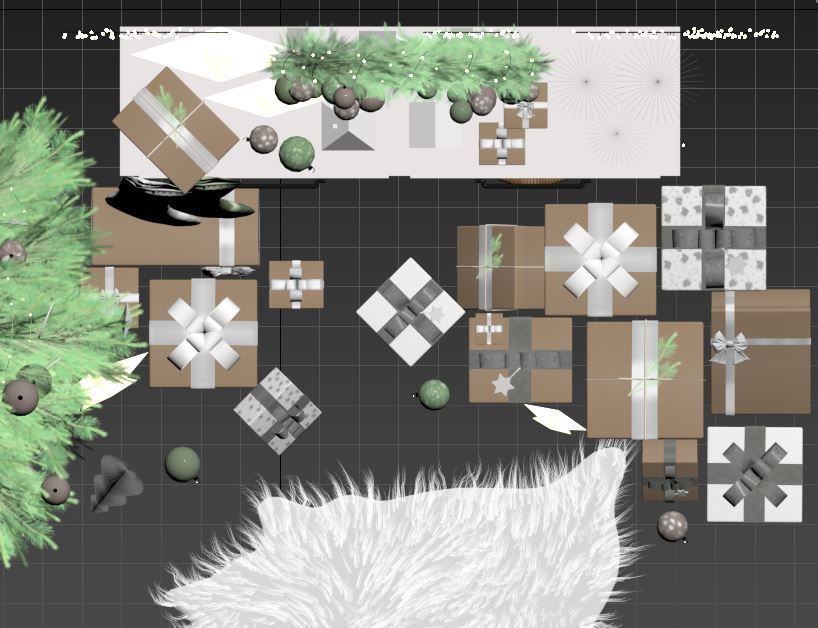 Christmas Decoration Set 01 3D model_17