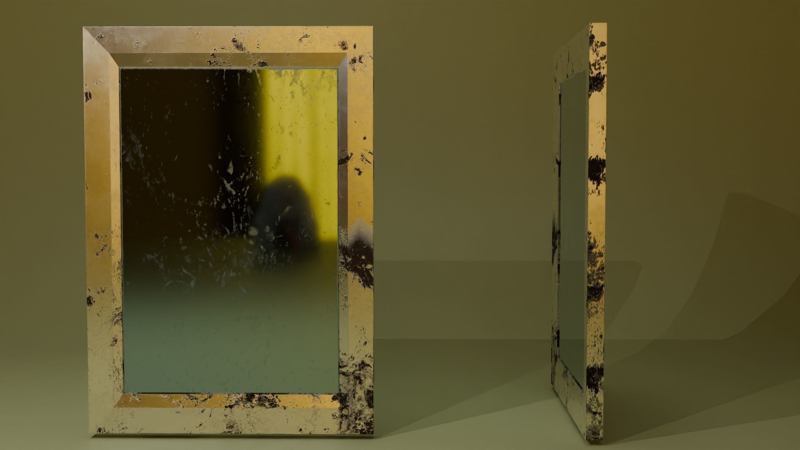 Broken Mirror Free 3D model_3