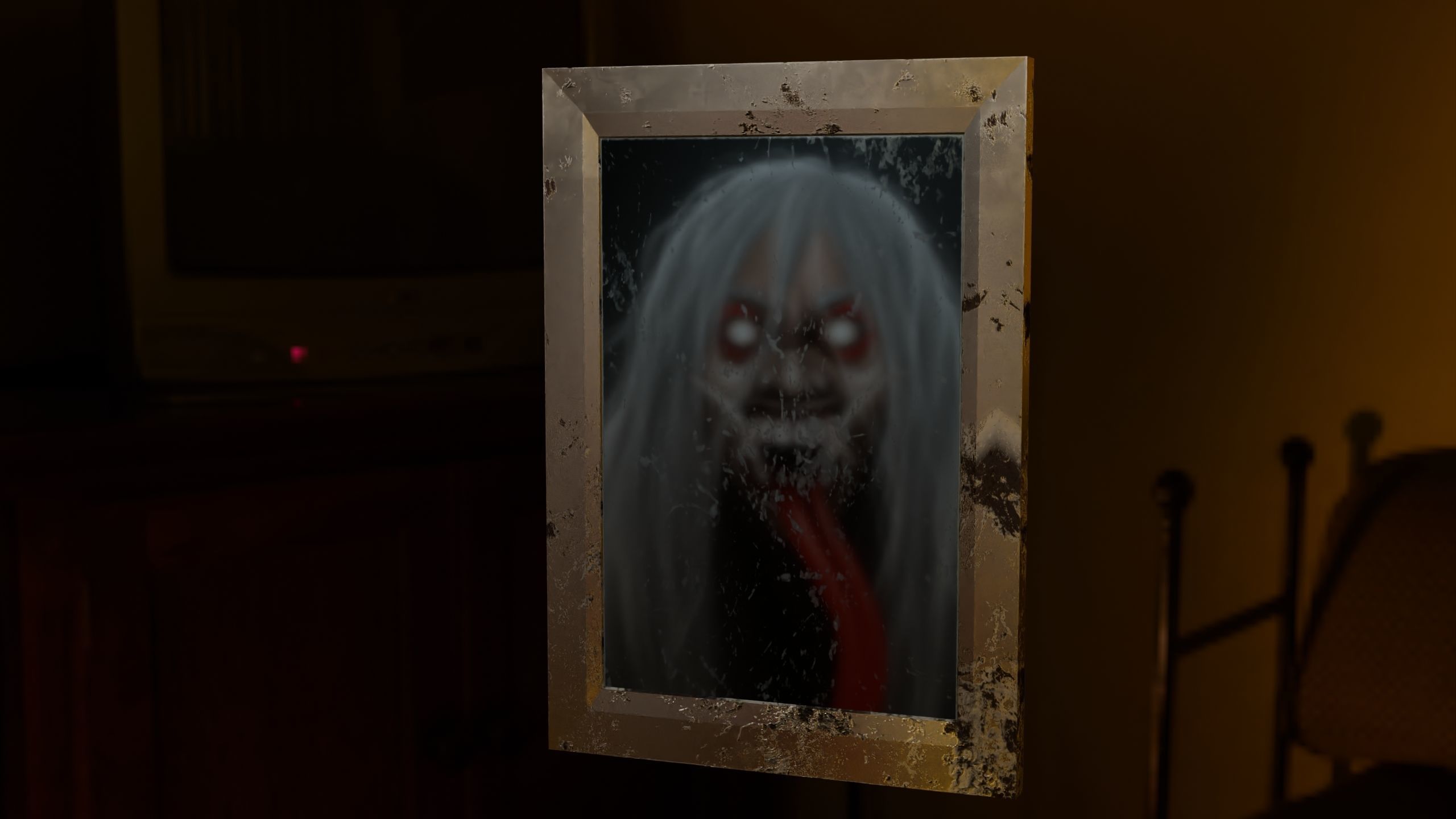 Broken Mirror Free 3D model_2