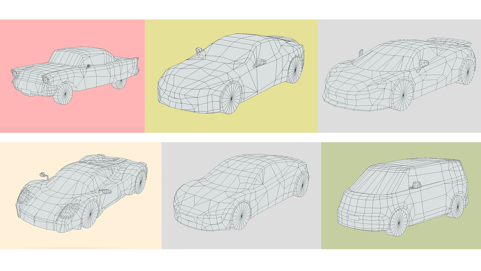 Low-Poly Car Pack 016 - Galactic Speedsters 3D Model Collection_2