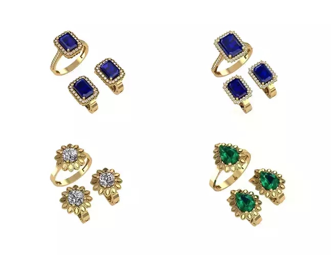 GEMSTONE SET IN LIGHT WEIGHT