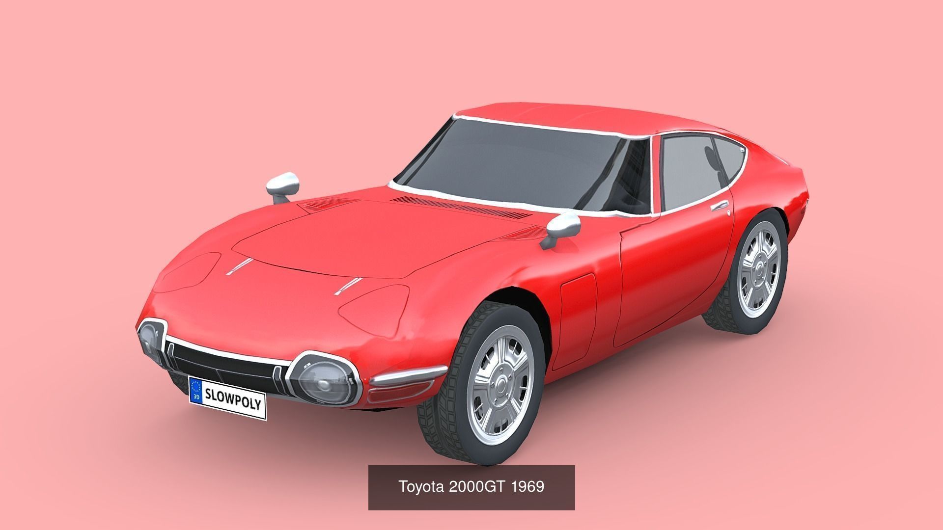Low-Poly Car Pack 017 - Future Classics 3D Model Collection_14