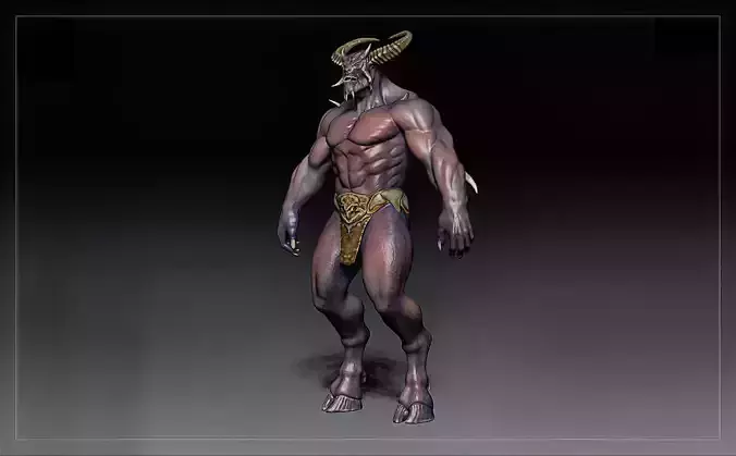 Monster Warrior Sol gan 3D Model