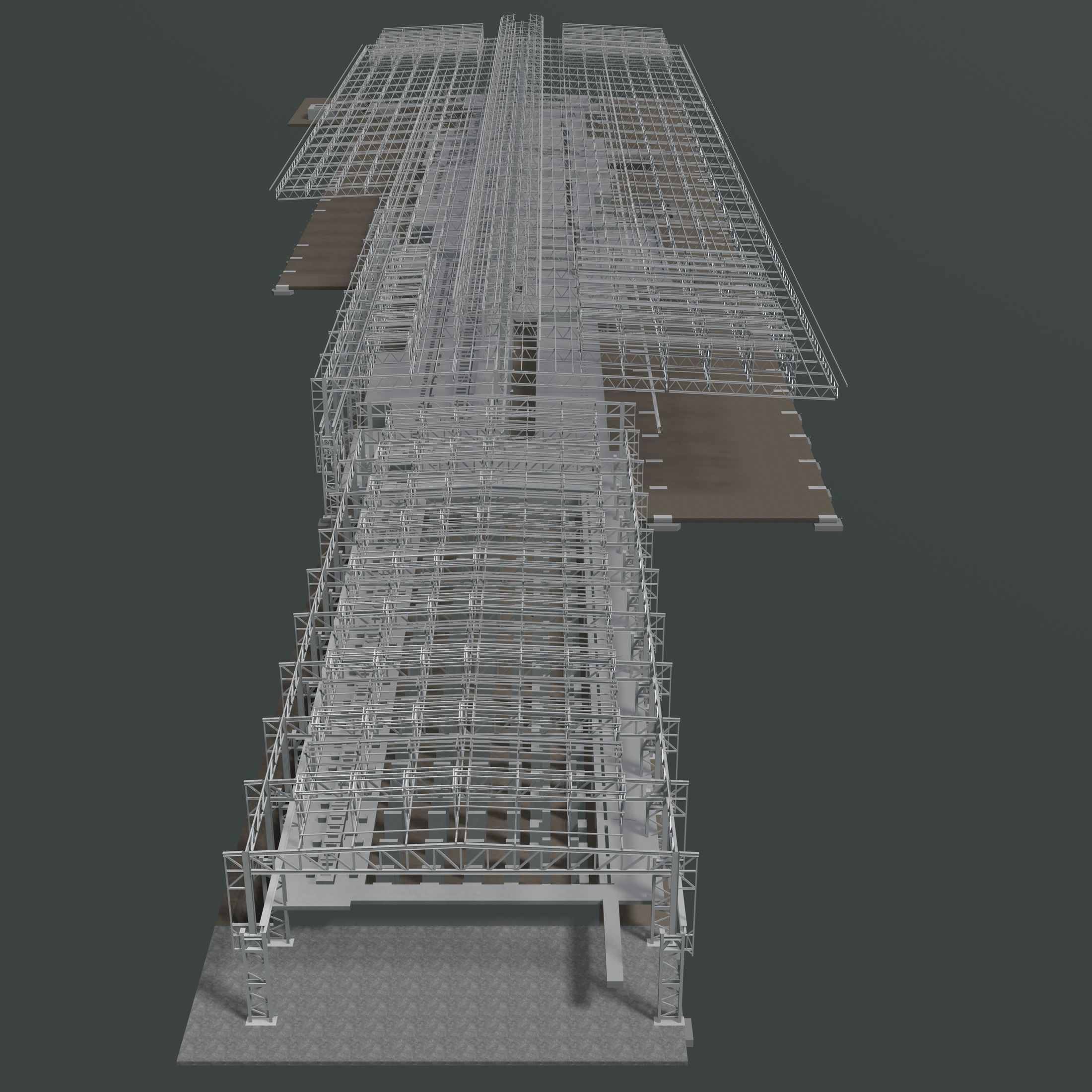 Factory building structure 23zz39 3D model_1