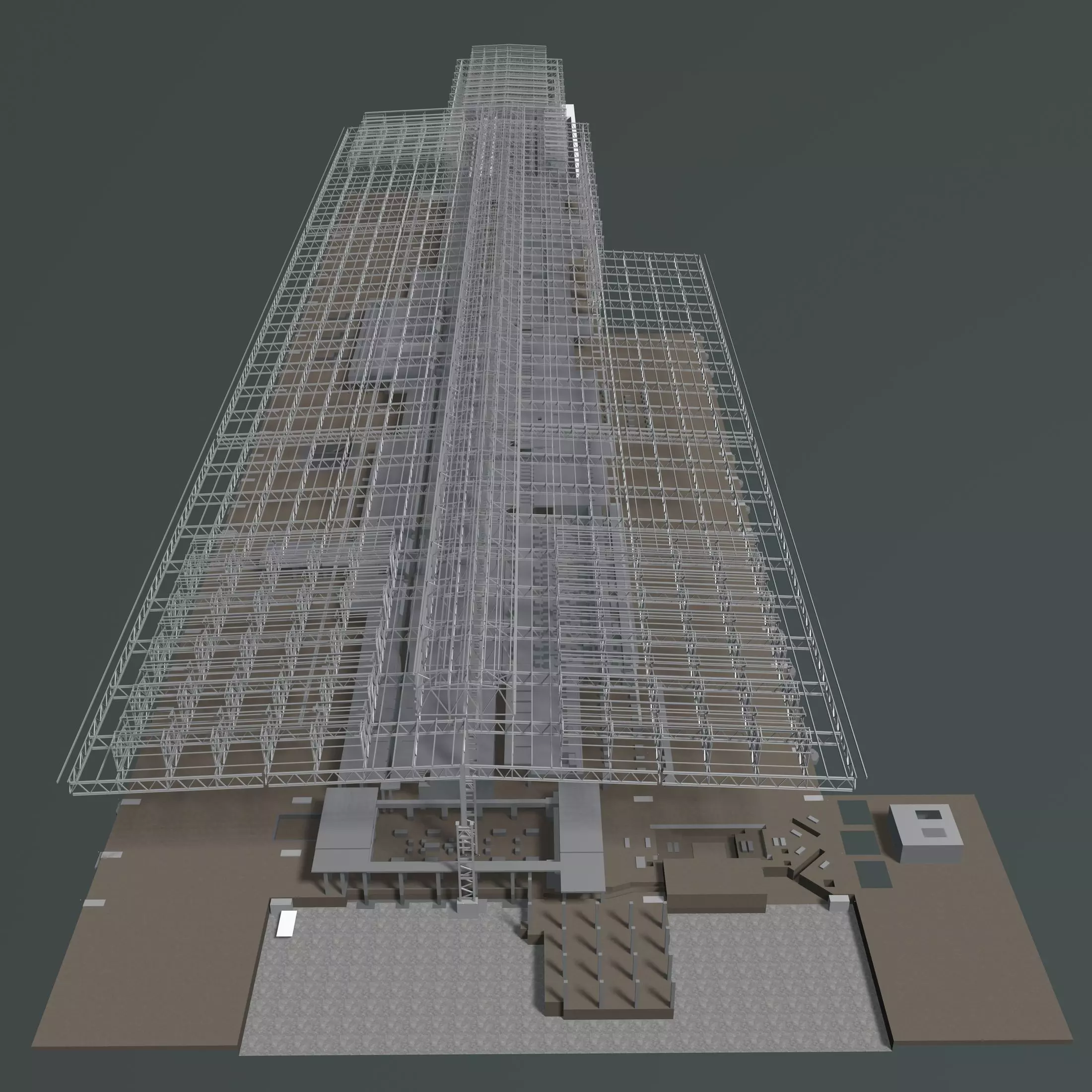 Factory building structure 23zz39 3D model_0