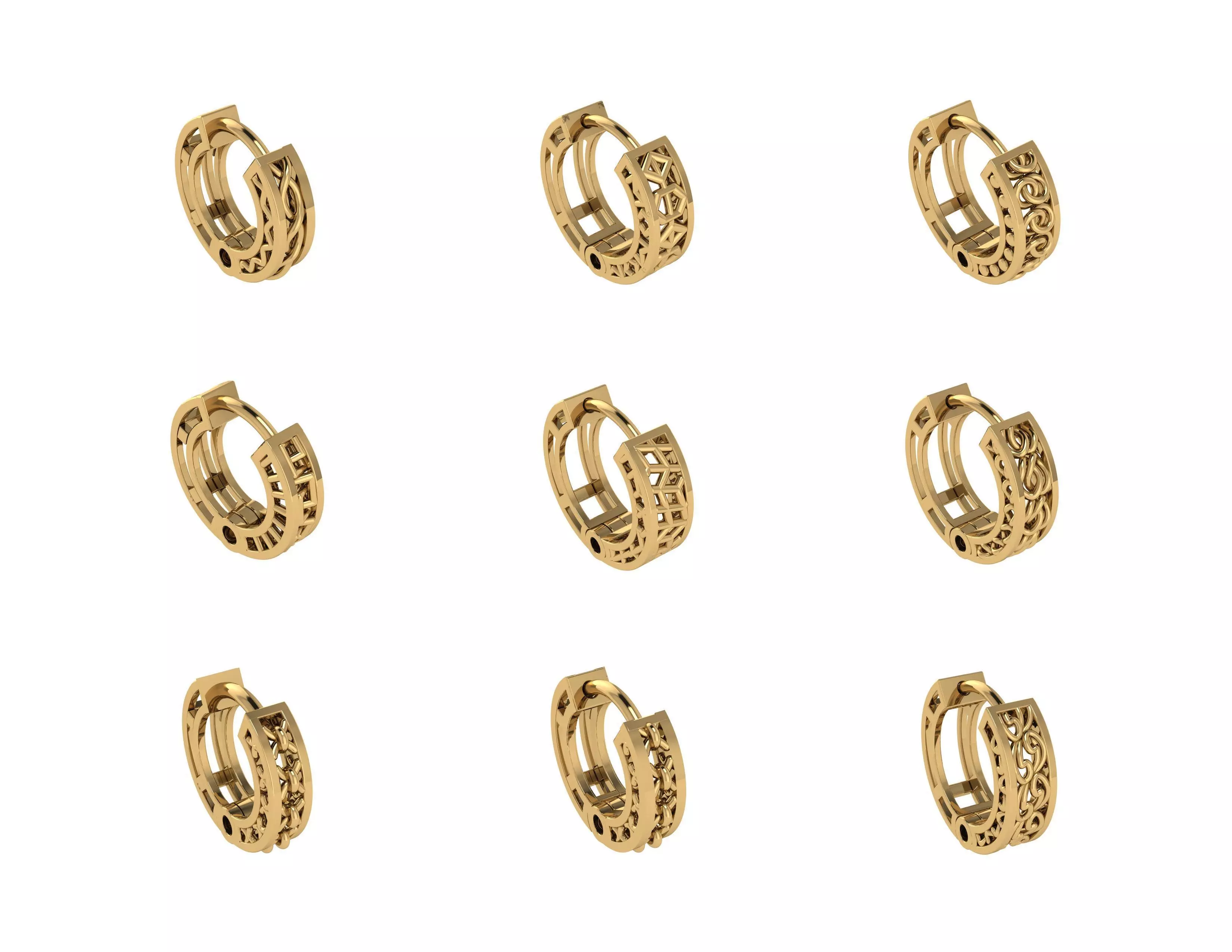 HUGGIES WITHOUT STONE IN LIGHT WEIGHT 3D print model_0