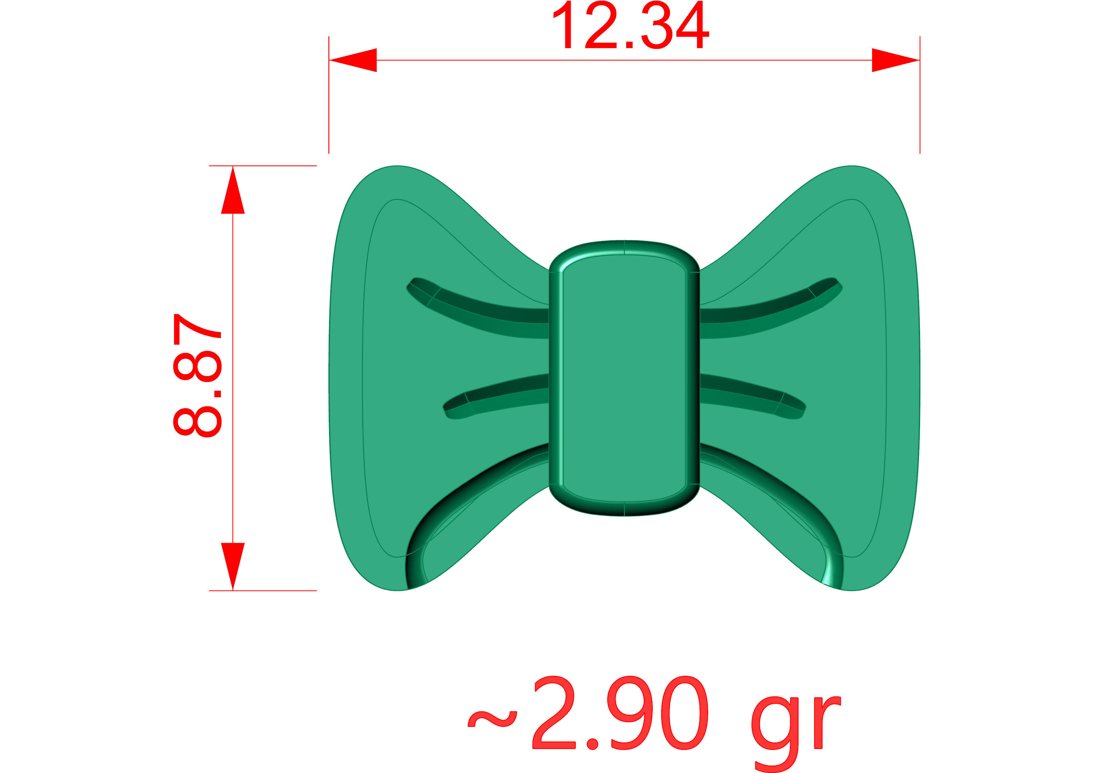 HUGGIES WITHOUT STONE IN LIGHT WEIGHT 3D print model_50