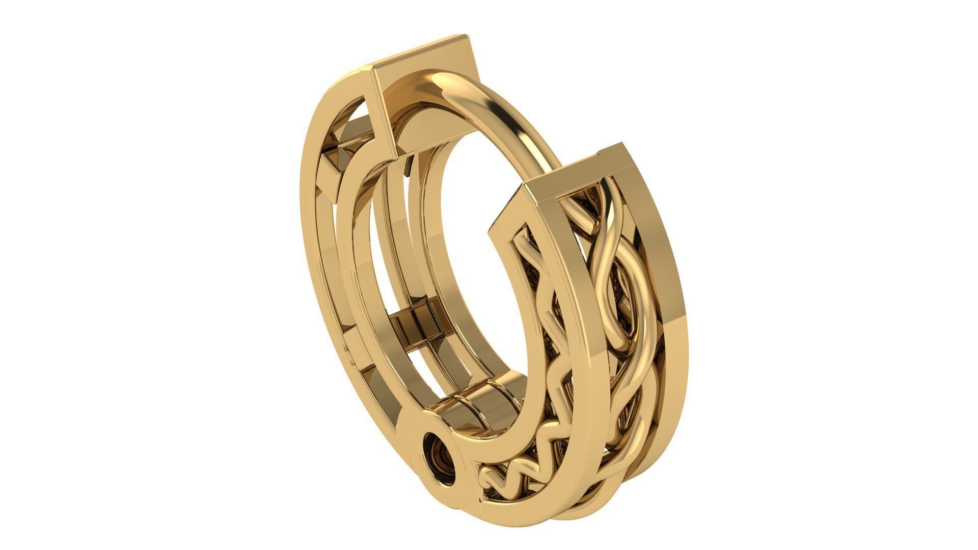 HUGGIES WITHOUT STONE IN LIGHT WEIGHT 3D print model_9