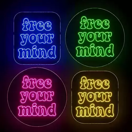 Free Your Mind Neon Sign