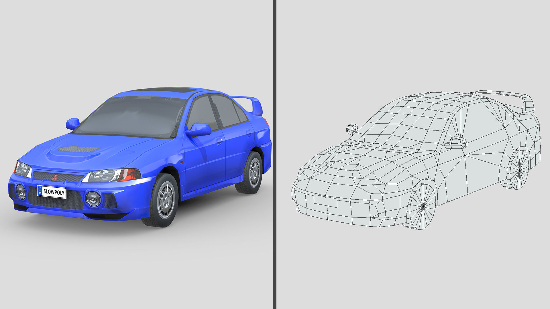 Low-Poly Car Pack 018 - Retro Vibes 3D Model Collection_7