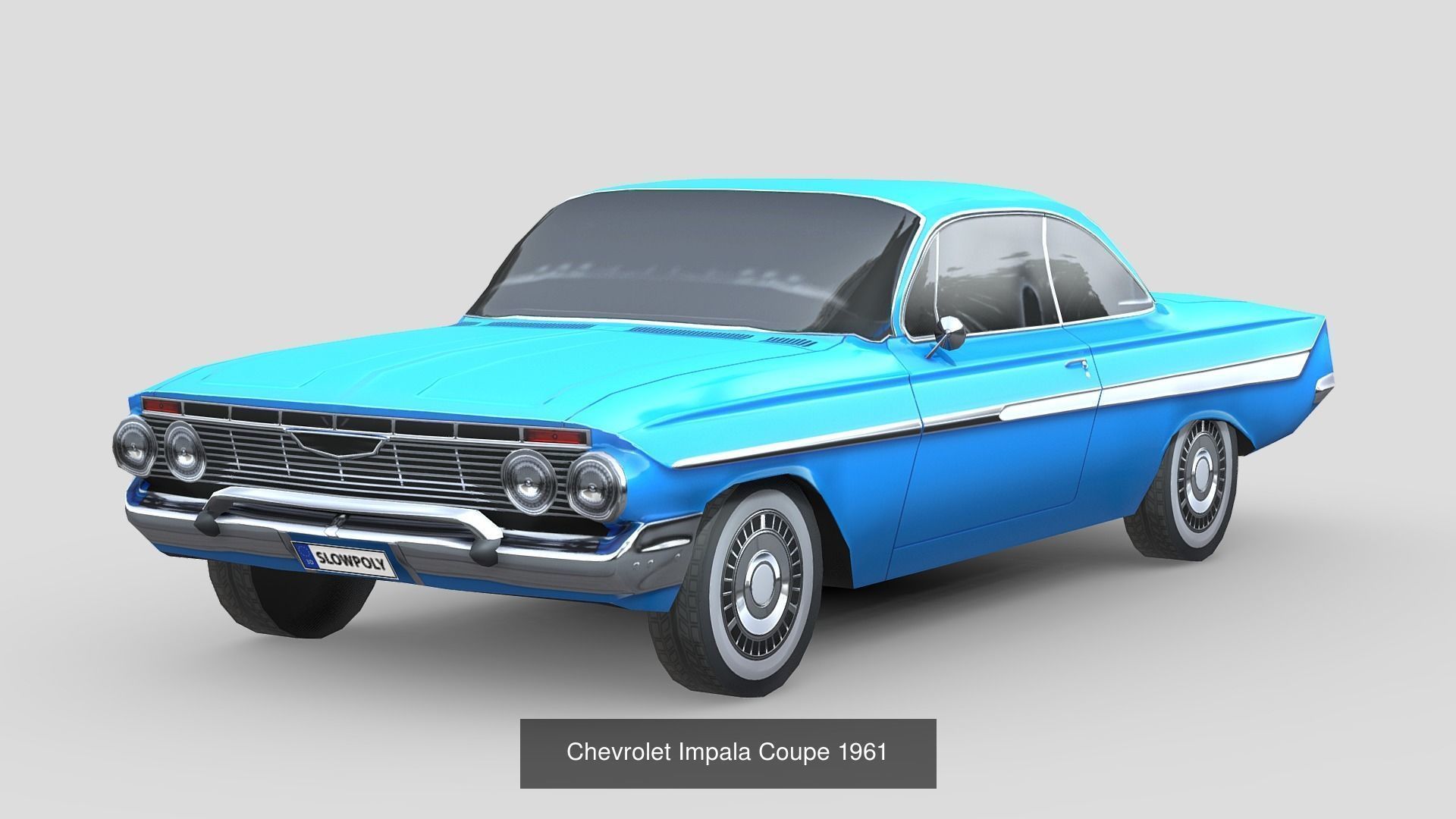 Low-Poly Car Pack 018 - Retro Vibes 3D Model Collection_10