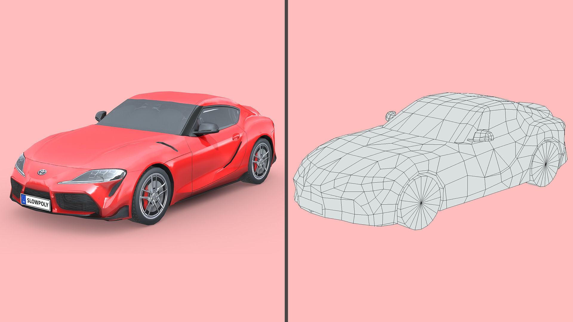 Low-Poly Car Pack 019 - Dynamic Duo 3D Model Collection_7
