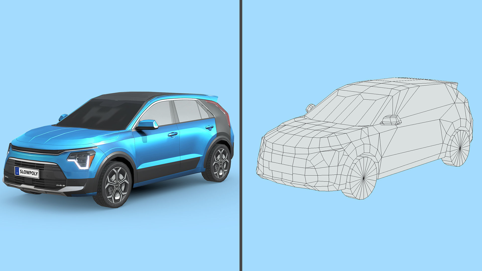 Low-Poly Car Pack 019 - Dynamic Duo 3D Model Collection_4