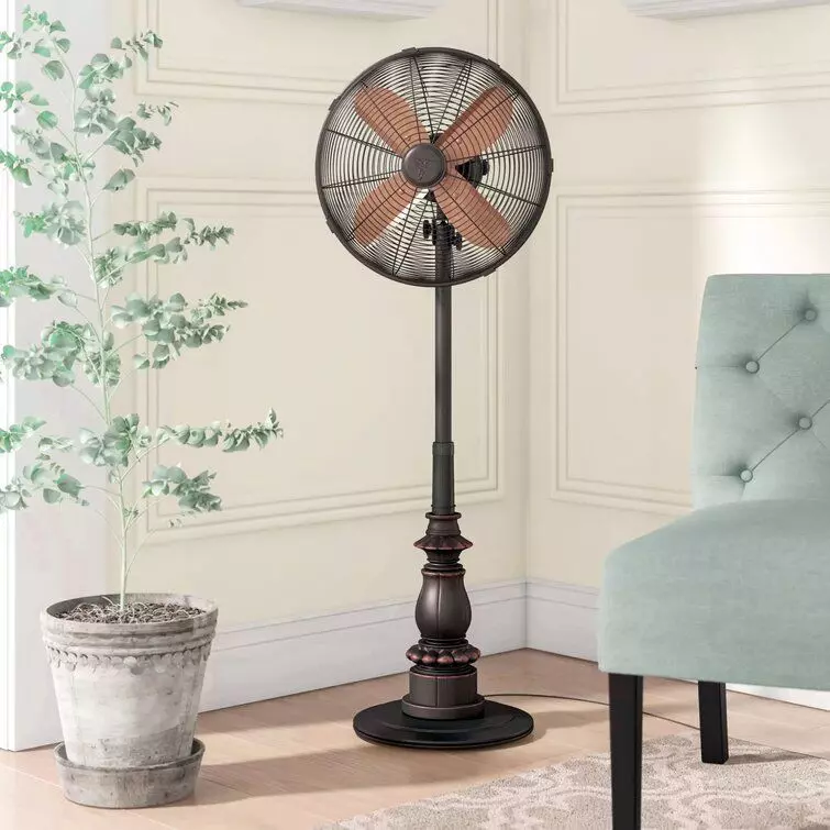 Beyonce Adjustable Oscillating Floor Fan 3D model_0