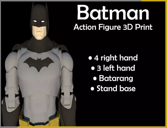 BATMAN ACTION FIGURE  3D print model_0