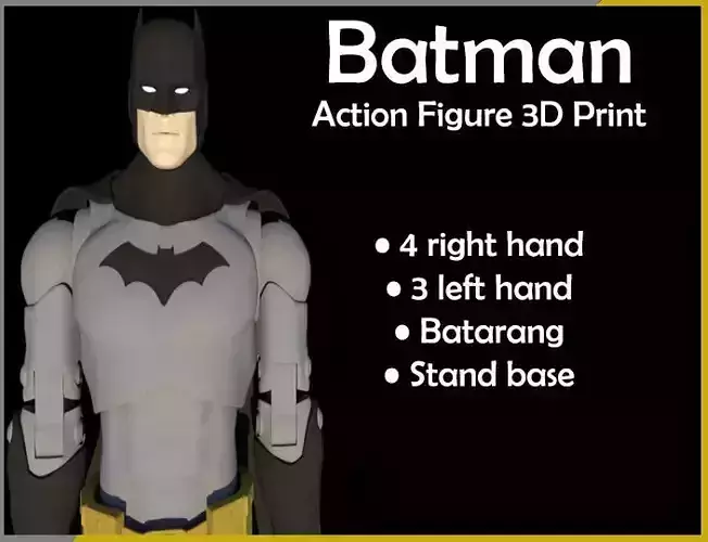 BATMAN ACTION FIGURE  3D print model