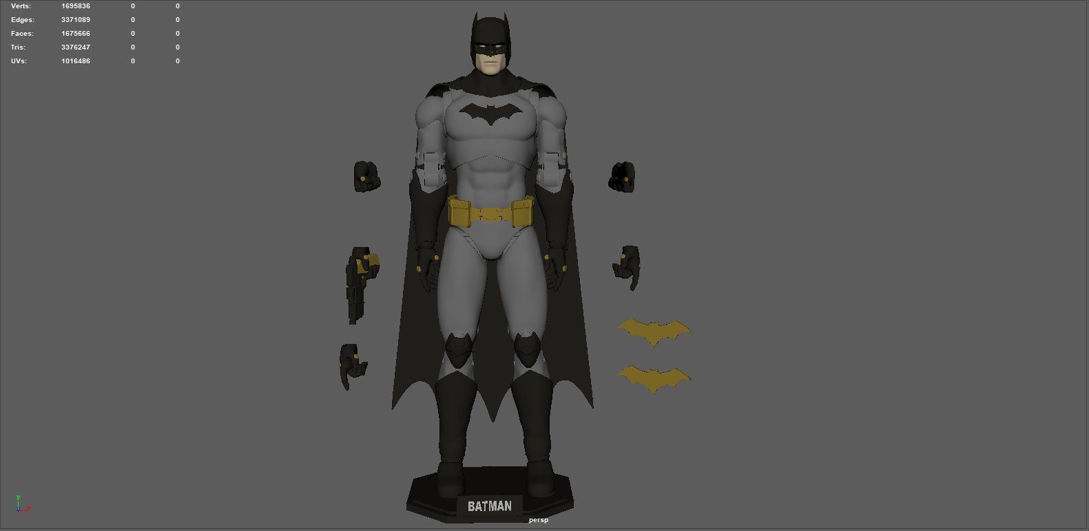 BATMAN ACTION FIGURE  3D print model_9