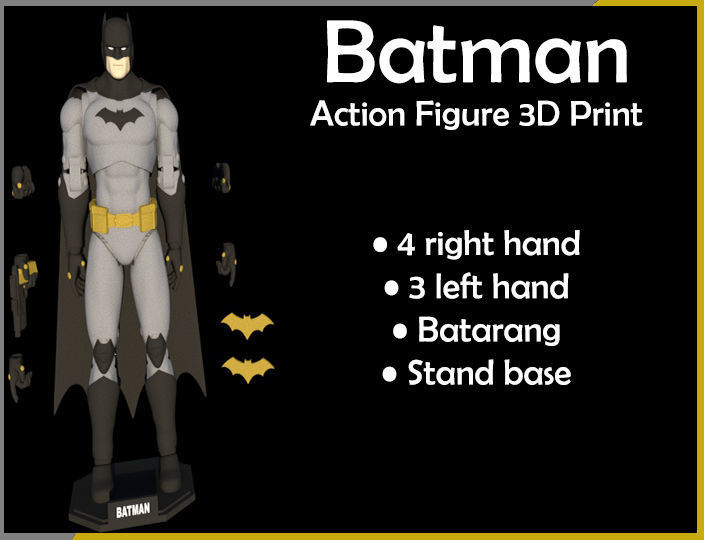 BATMAN ACTION FIGURE  3D print model_1