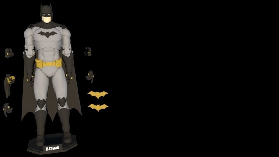 BATMAN ACTION FIGURE  3D print model_13