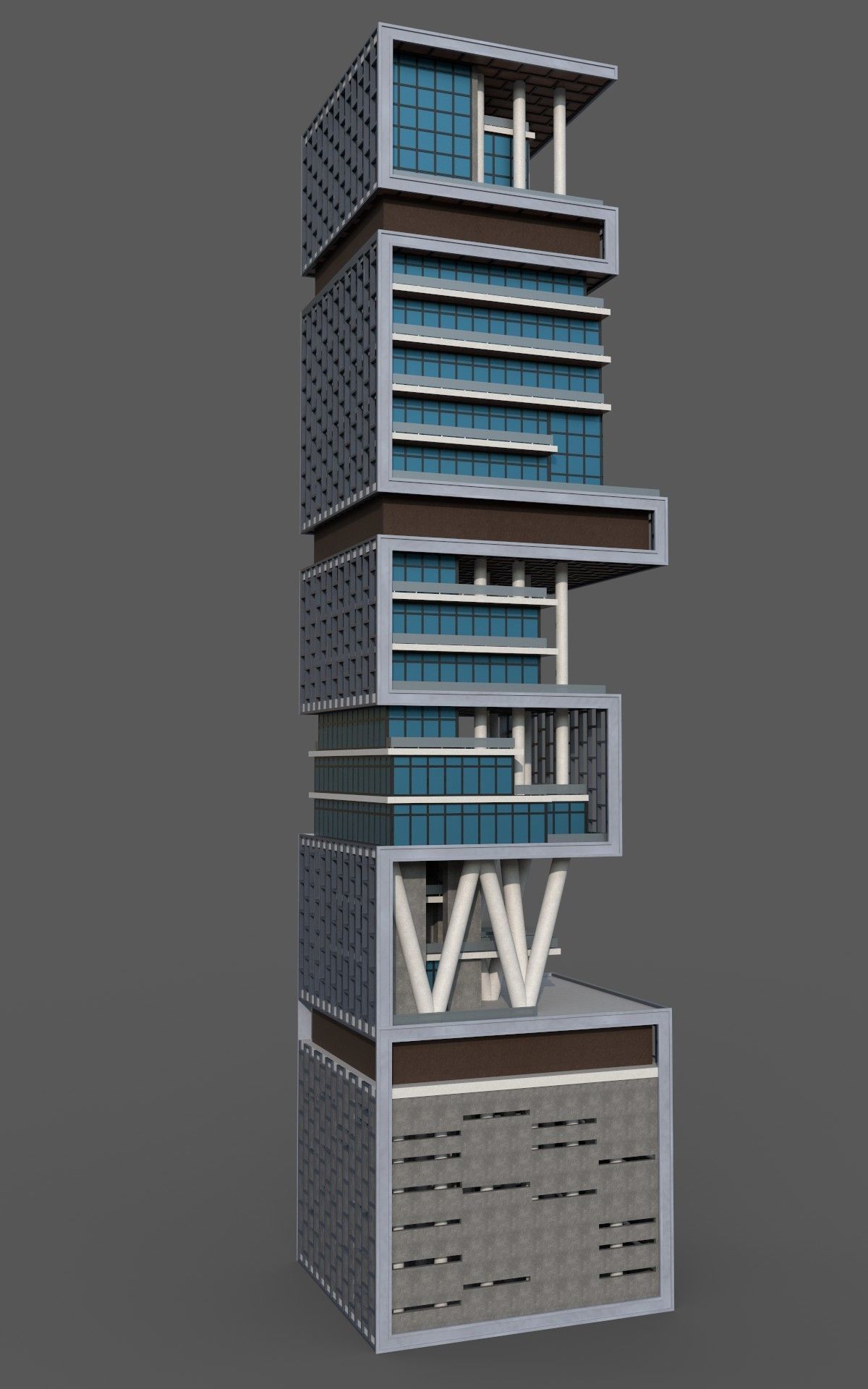 ANTILIA HOUSE 3D model 3D model_4