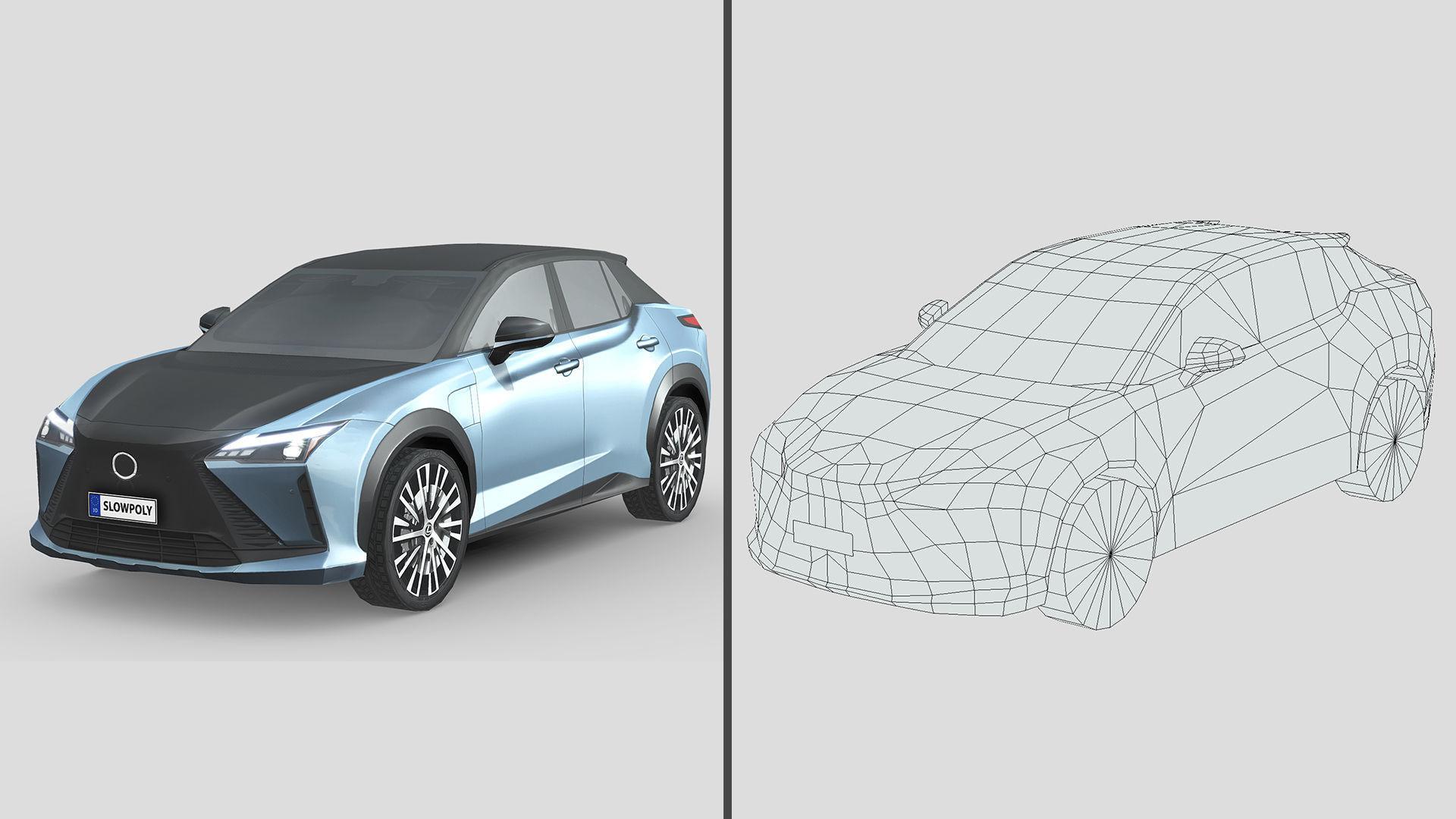 Low-Poly Car Pack 020 - City Chic 3D Model Collection_5