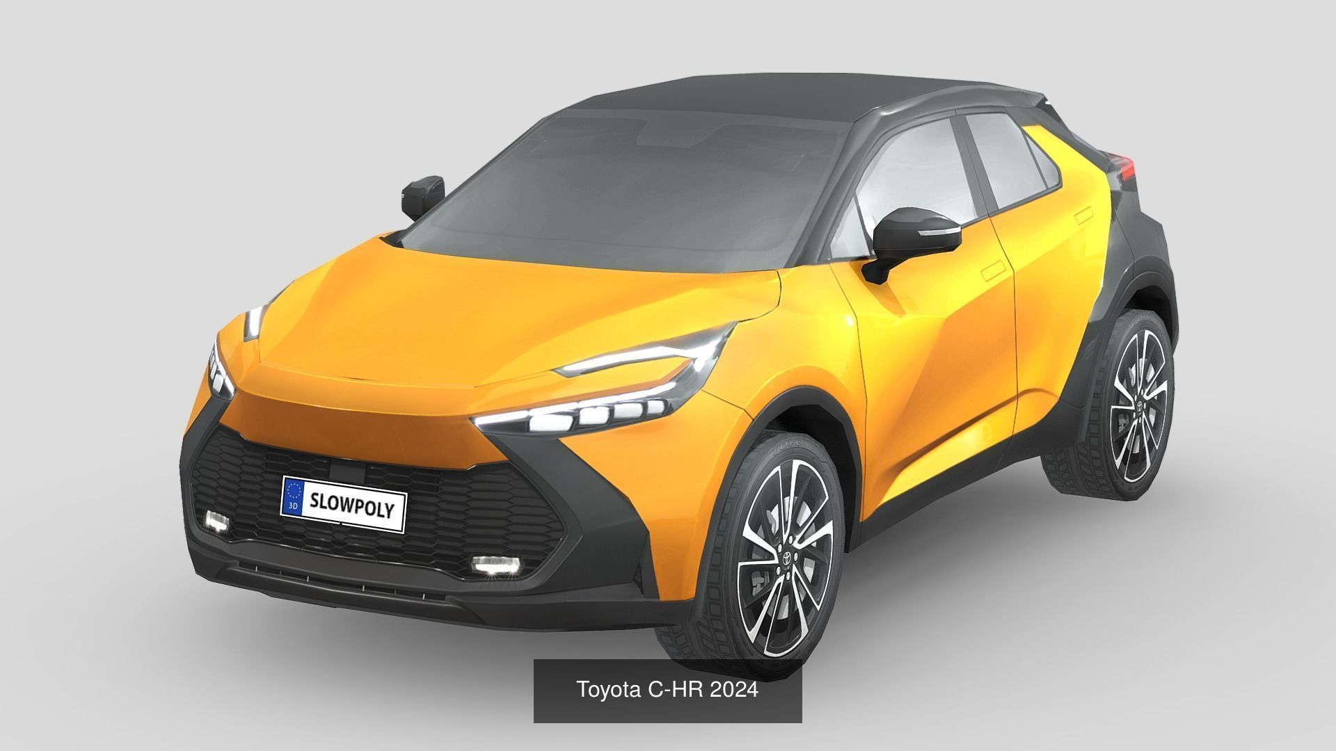 Low-Poly Car Pack 020 - City Chic 3D Model Collection_14