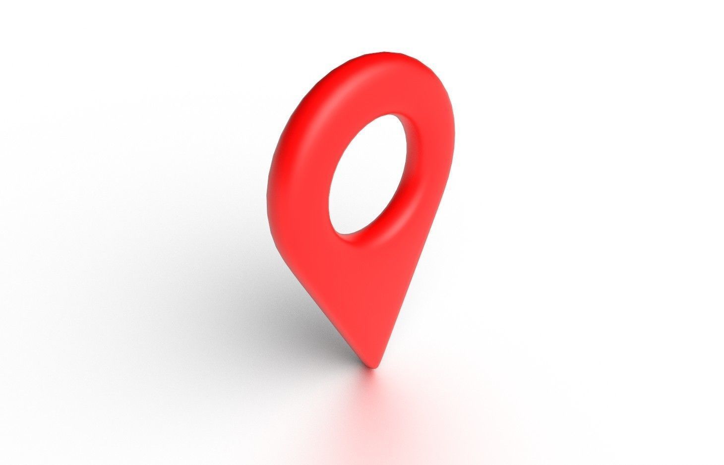 Map Pointer M01 Low-poly 3D model_3