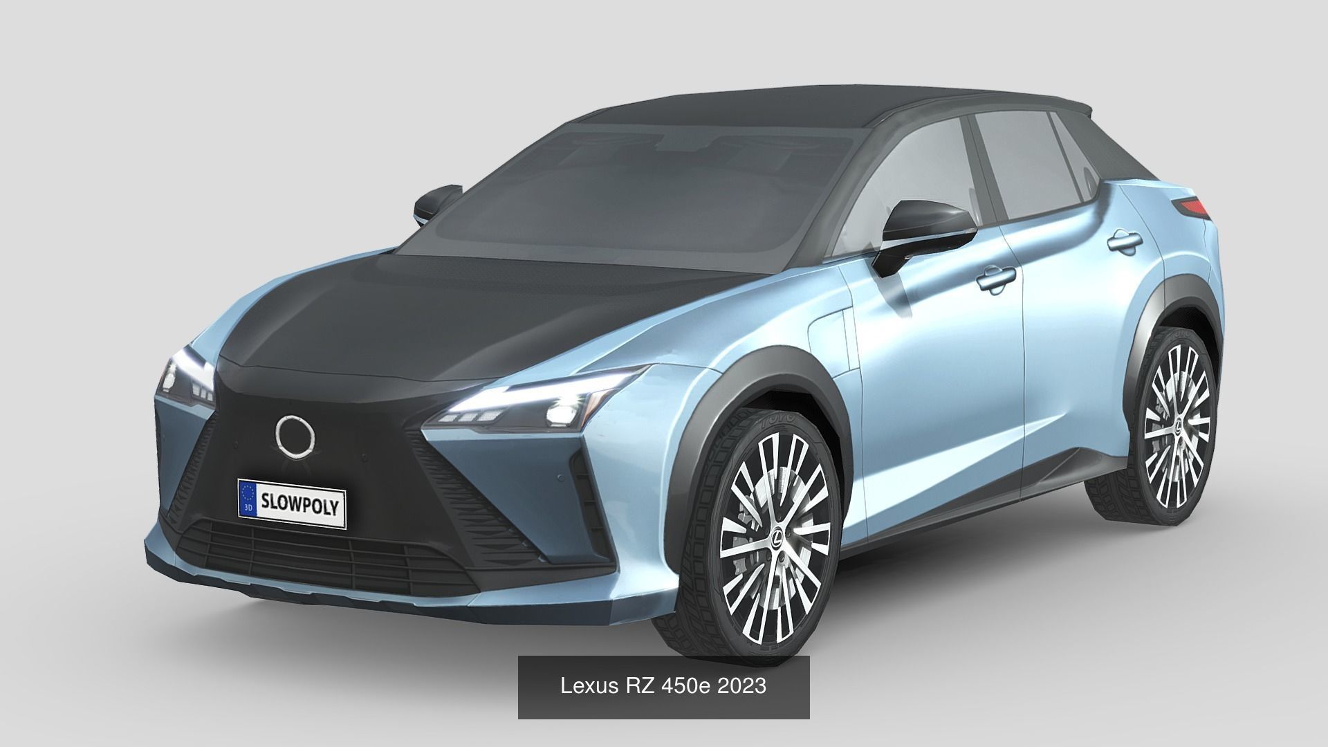 Low-Poly Car Pack 023 - High-Tech Hybrids 3D Model Collection_11