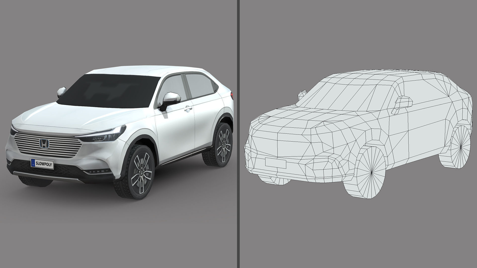 Low-Poly Car Pack 023 - High-Tech Hybrids 3D Model Collection_3