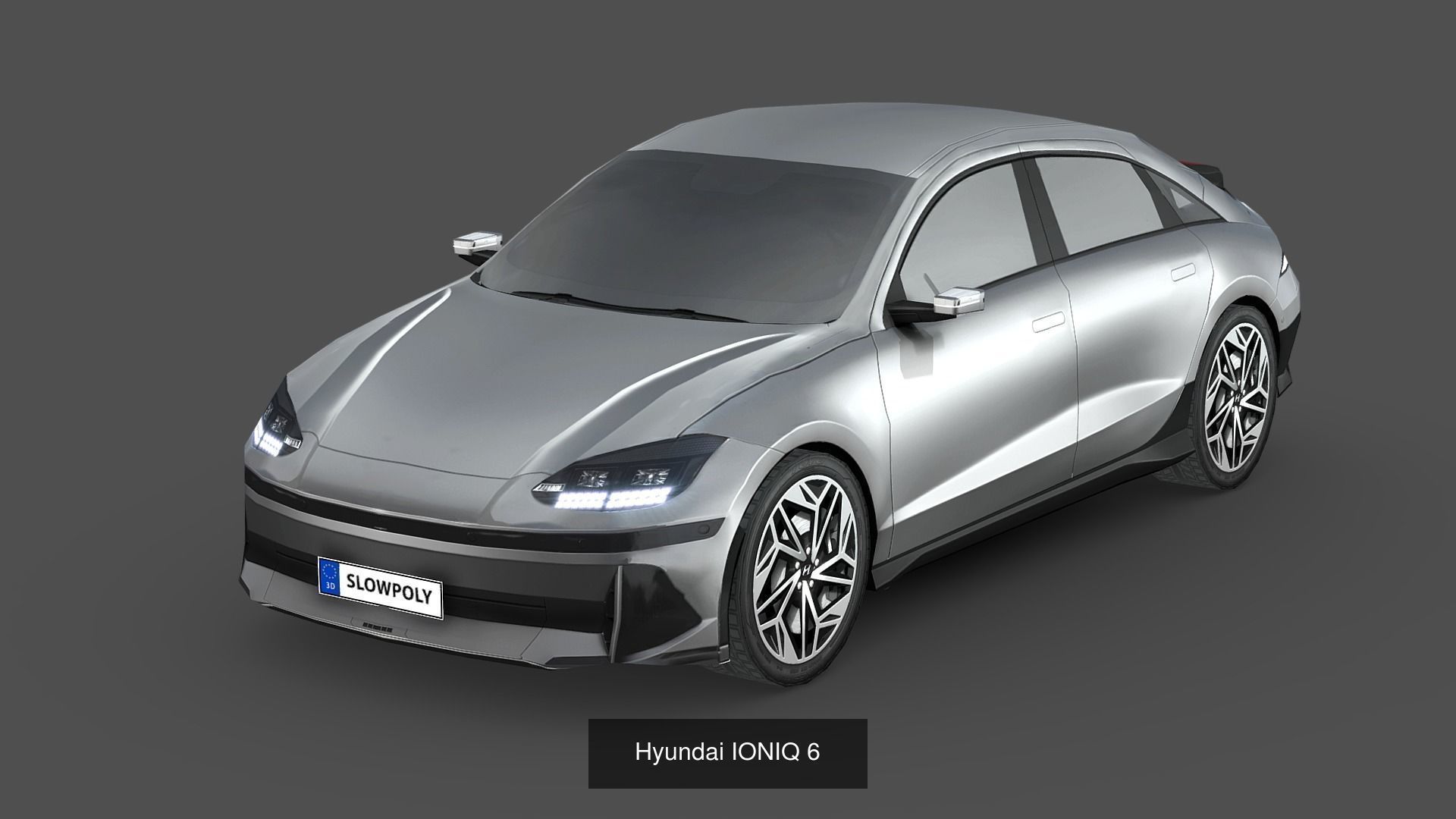 Low-Poly Car Pack 023 - High-Tech Hybrids 3D Model Collection_10