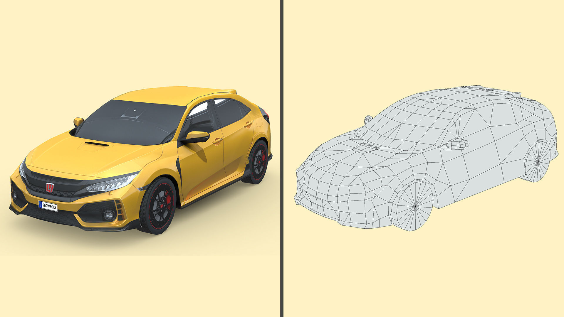 Low-Poly Car Pack 024 - Global Favorites 3D Model Collection_3