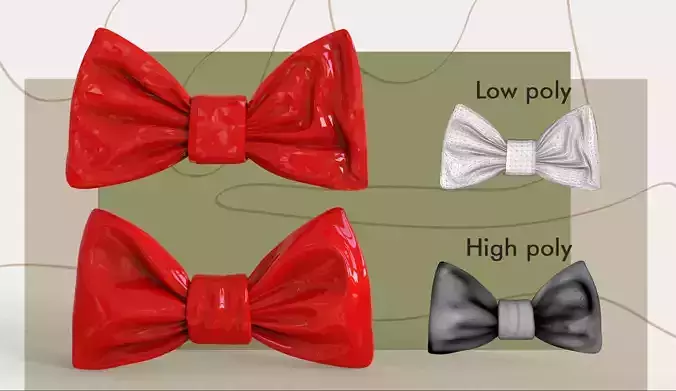 Bow tie 3D print model