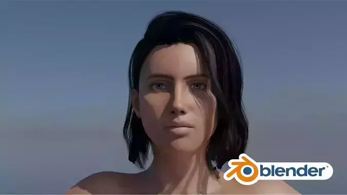 Realistic Female Full Human body with Rigged  Low-poly 3D model Realistic Female Full Human body with Rigged  Low-poly 3D model