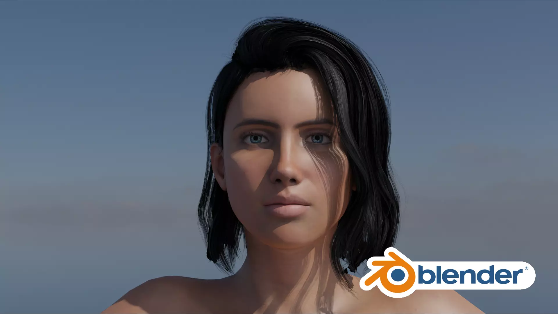 Realistic Female Full Human body with Rigged  Low-poly 3D model_0