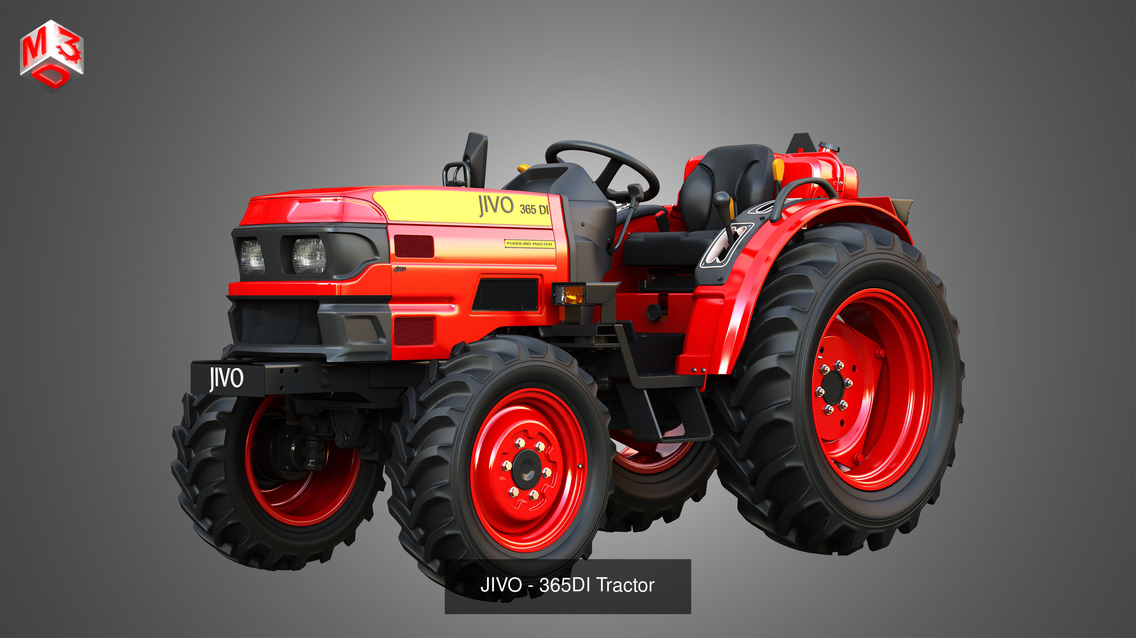 Farming Vehicles and Tools - Package3 - Tractors 3D Model Collection_35