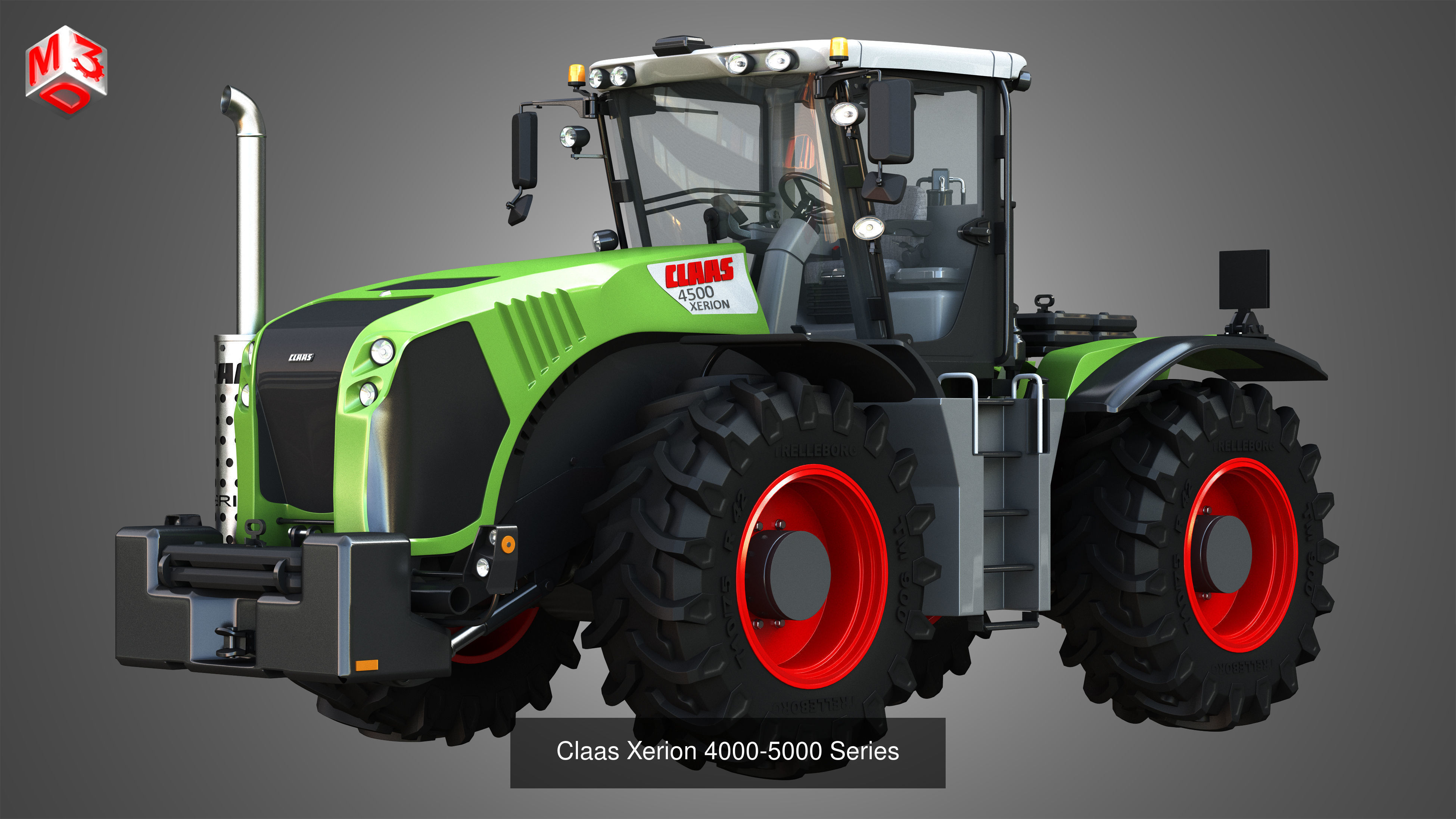 Farming Vehicles and Tools - Package3 - Tractors 3D Model Collection_29