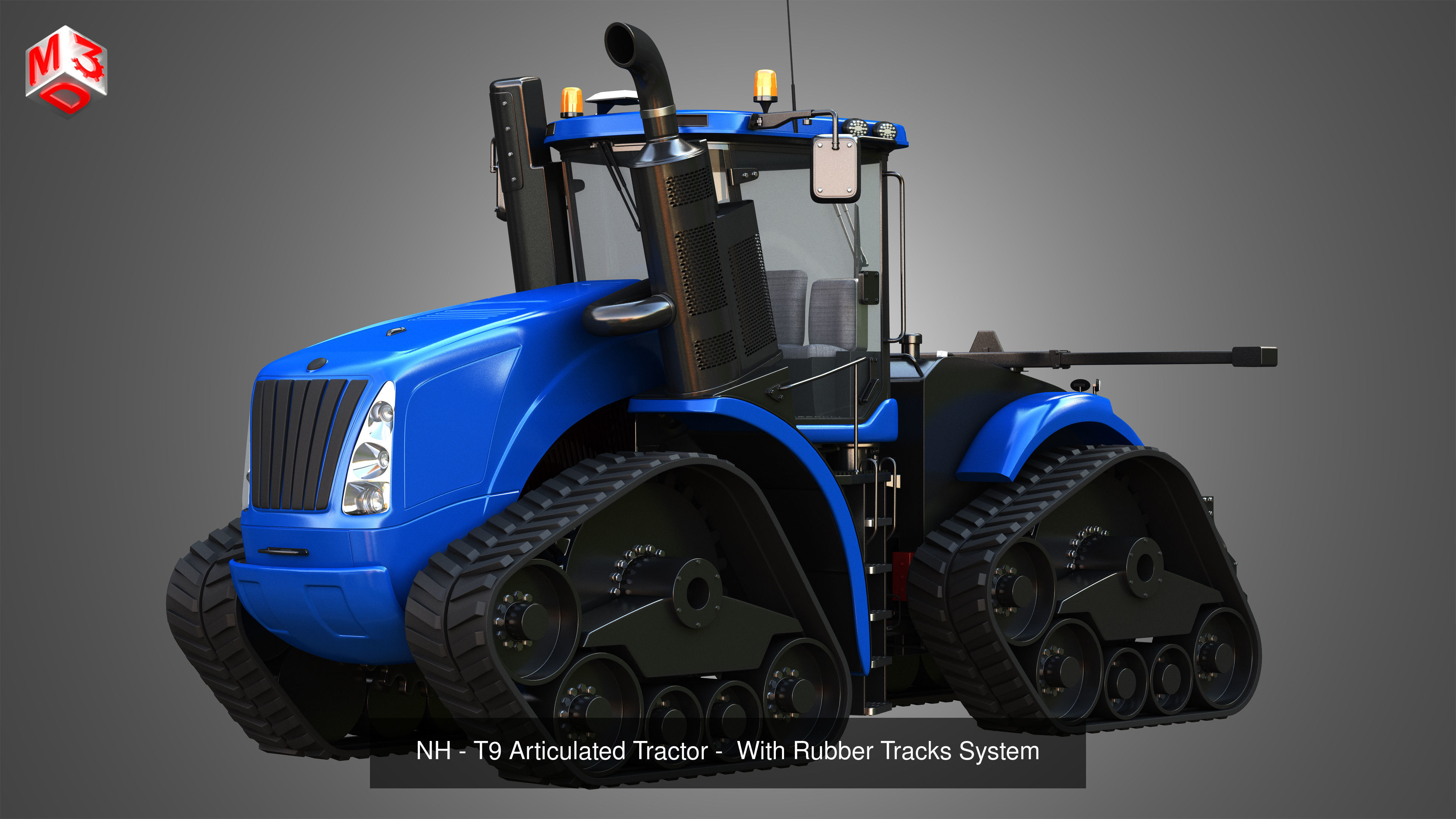 Farming Vehicles and Tools - Package3 - Tractors 3D Model Collection_17