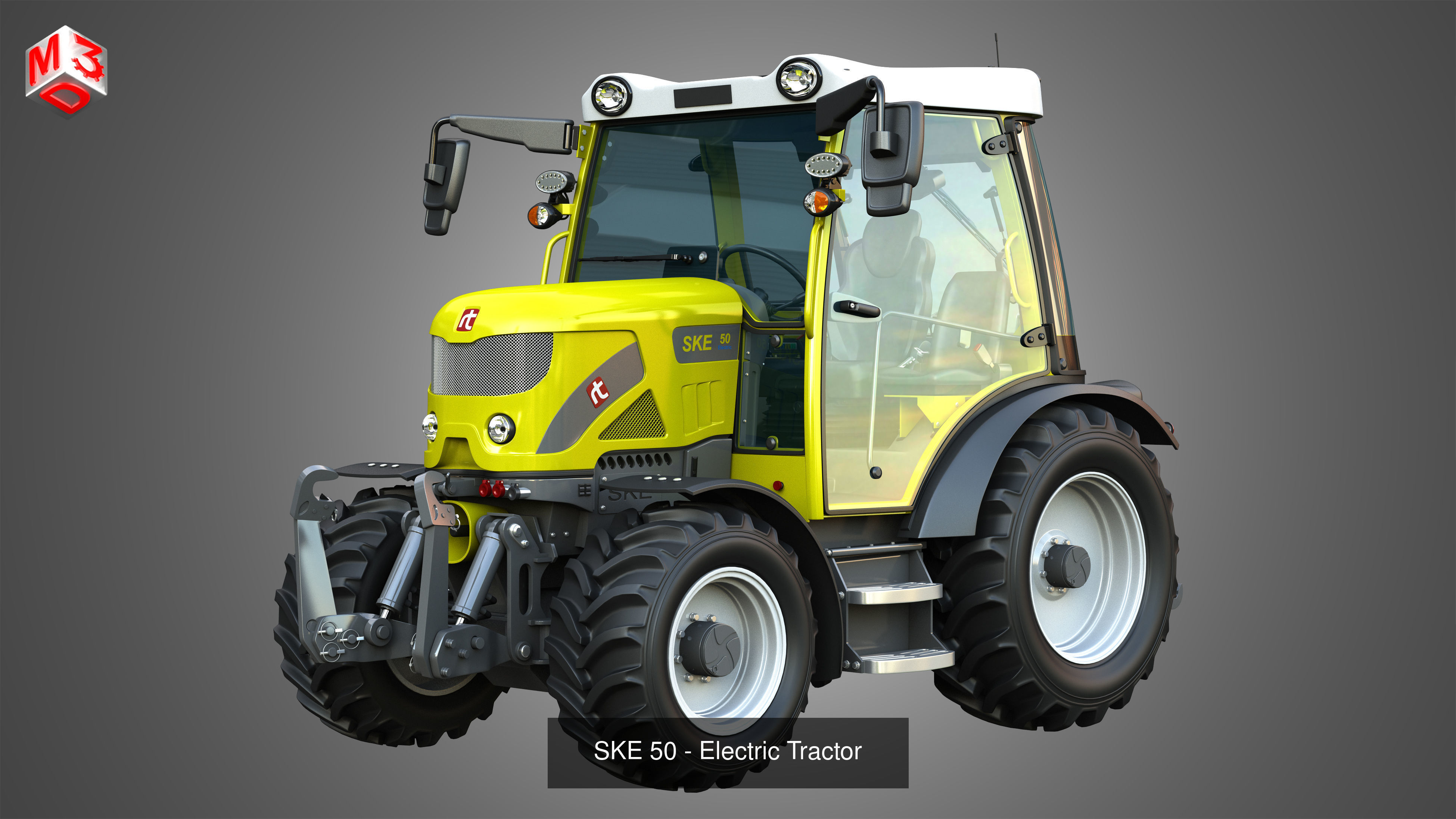 Farming Vehicles and Tools - Package3 - Tractors 3D Model Collection_36