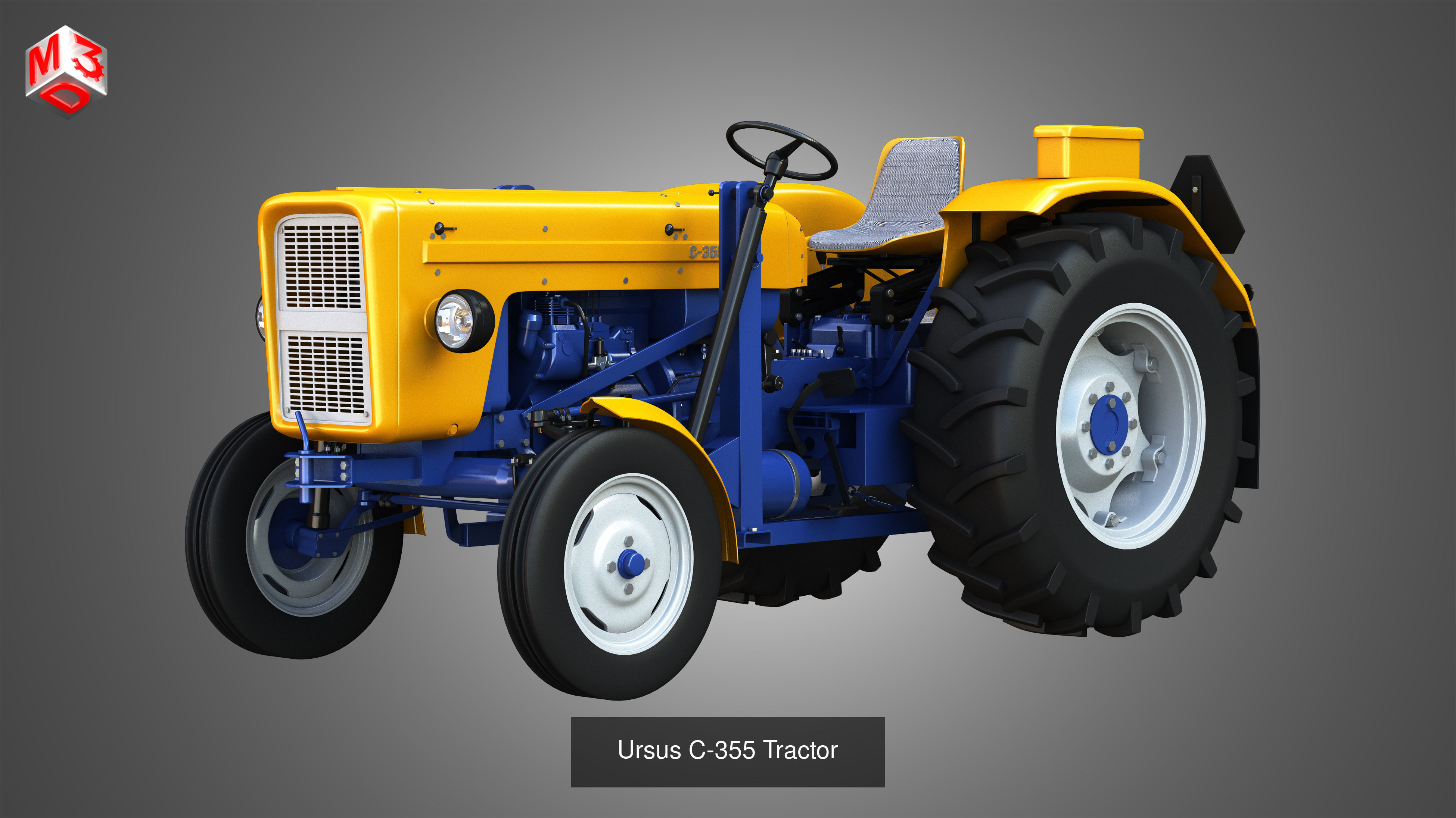 Farming Vehicles and Tools - Package3 - Tractors 3D Model Collection_31
