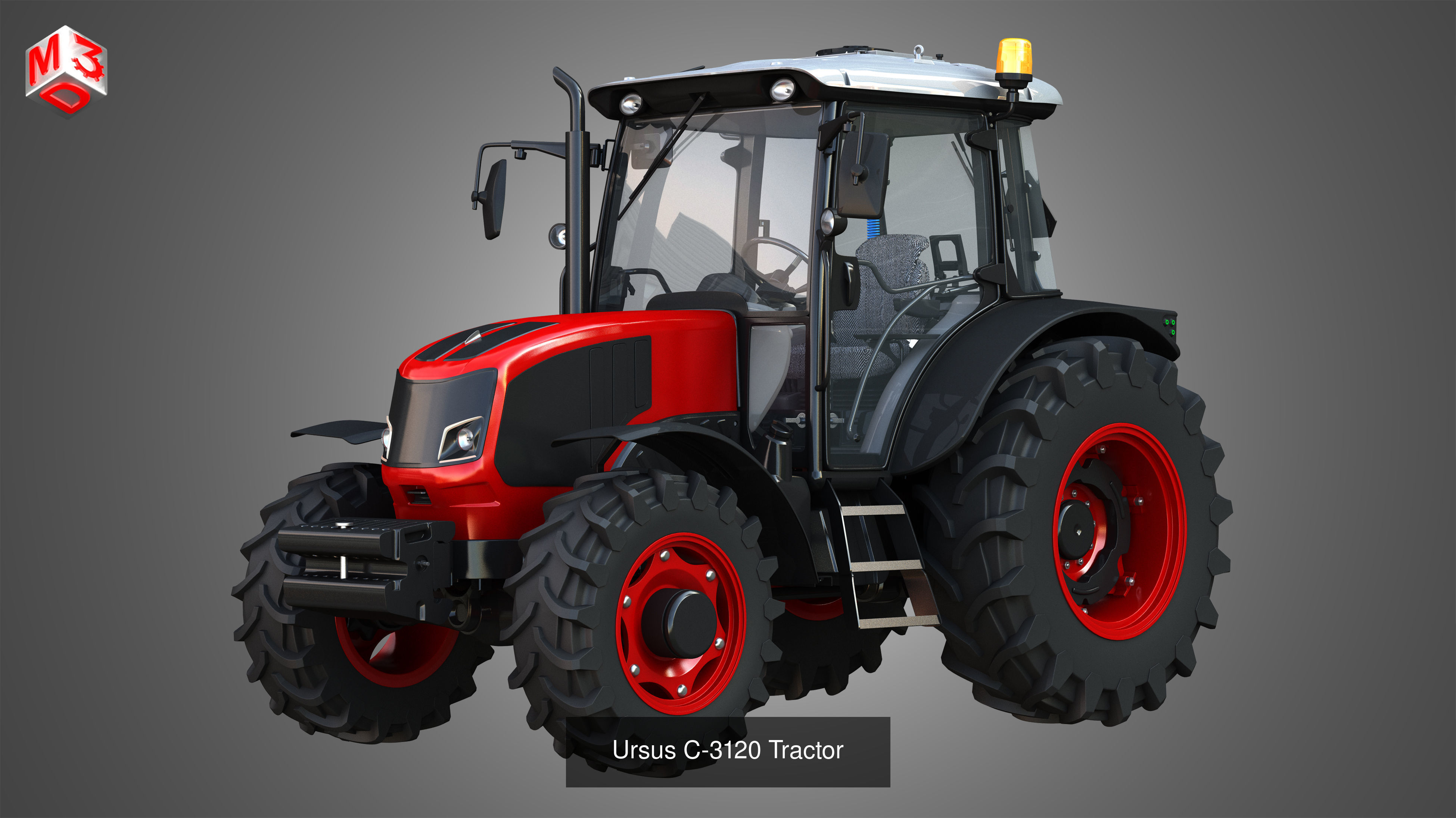 Farming Vehicles and Tools - Package3 - Tractors 3D Model Collection_30