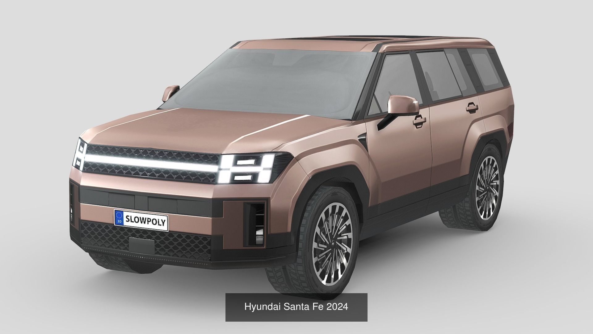 Low-Poly Car Pack 025 - Family SUV Pack 3D Model Collection_9