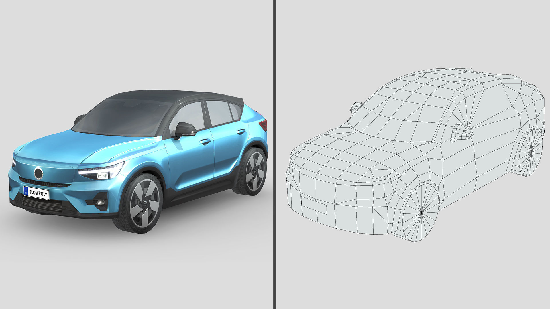 Low-Poly Car Pack 025 - Family SUV Pack 3D Model Collection_8