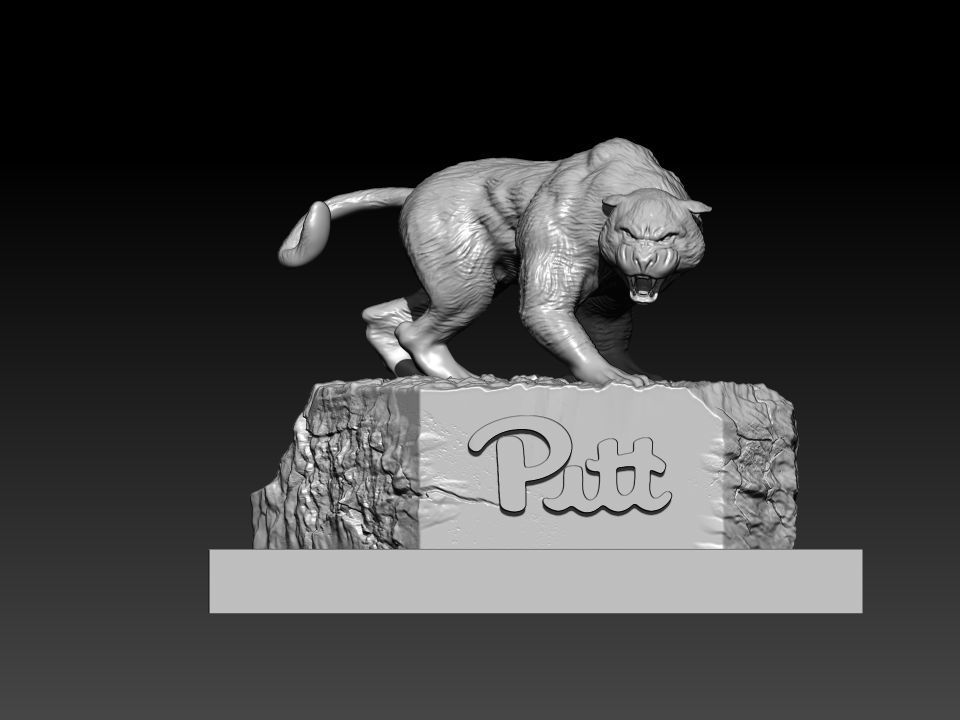 NCAA - PITTSBURGH PANTHERS FOOTBALL MASSCOT STATUE - 3D PRINT 3D print model_1