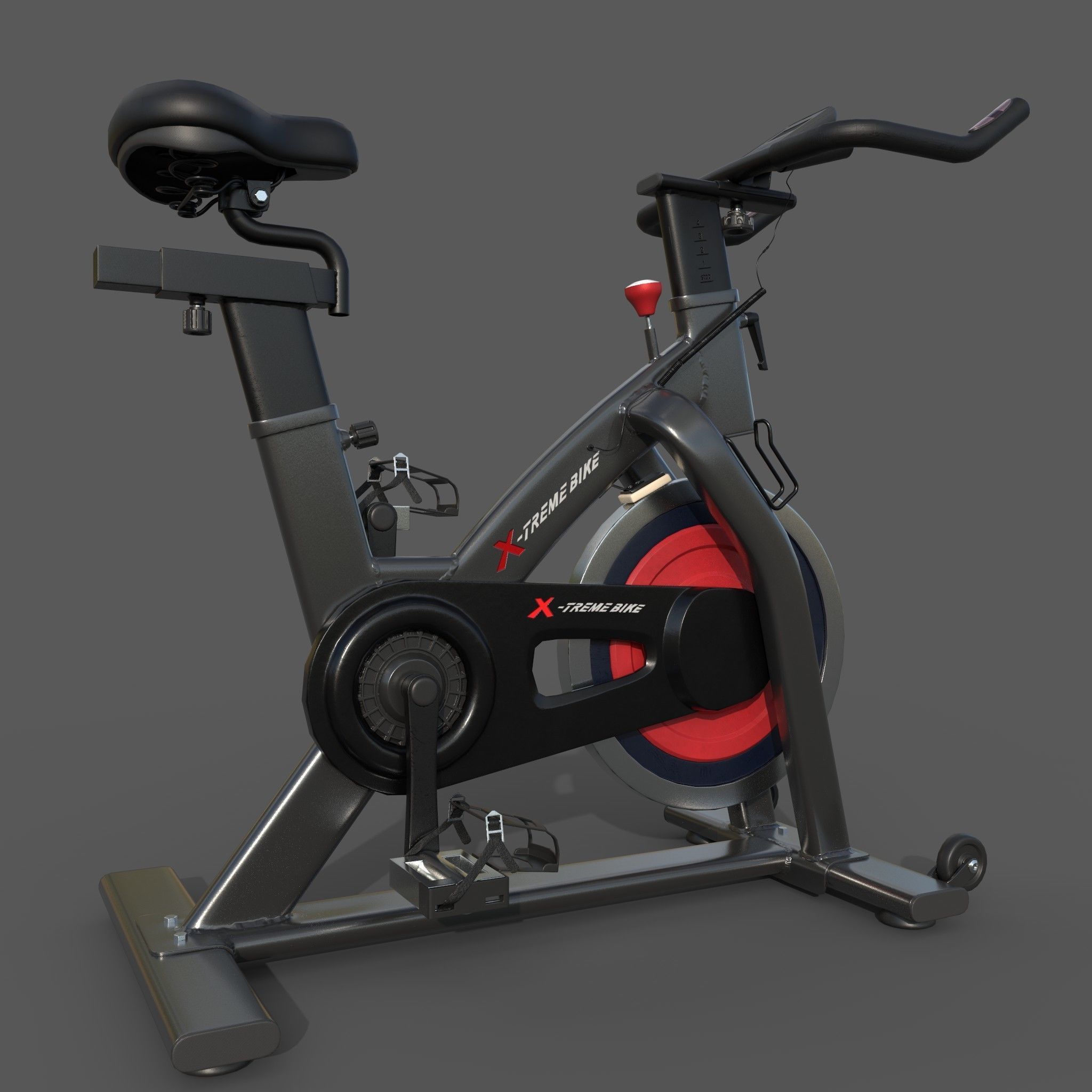 Exercise Bike 3D model_1